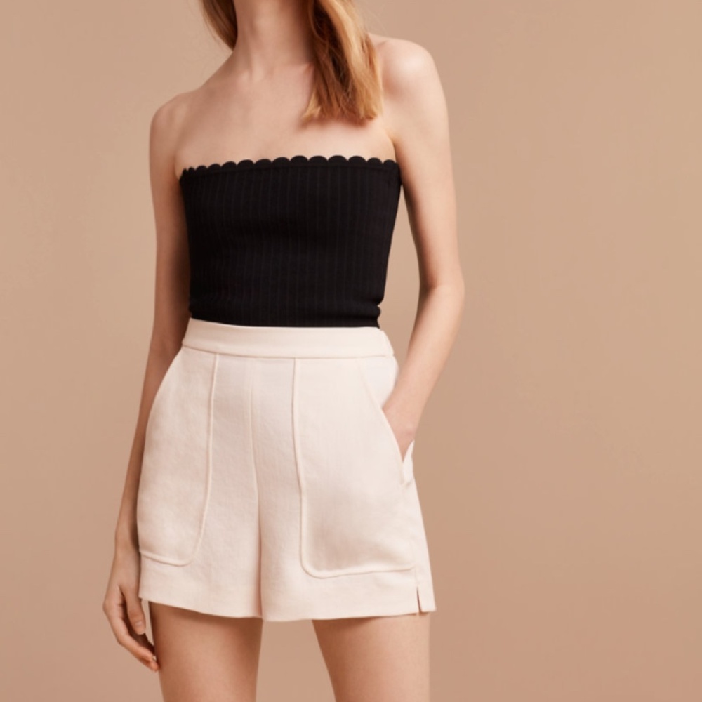 Aritzia Wilfred Boissier High Waist Linen Short